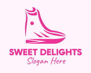 Pink Fashion Boots logo design