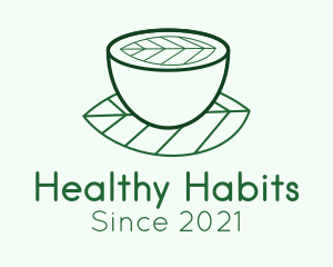 Herbal Tea Cup logo design