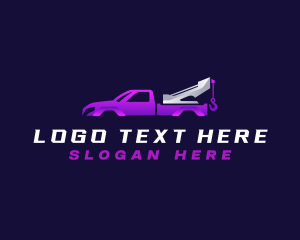 Logistics - Tow Auto Trucking logo design