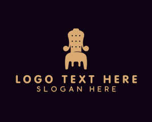 Home Staging - Armchair Home Decor Furniture logo design