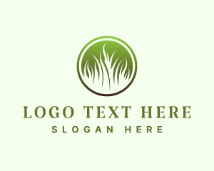 Eco - Landscape Garden Grass logo design