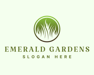 Landscape Garden Grass logo design