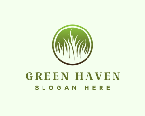 Landscape Garden Grass logo design