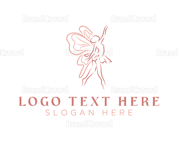 Butterfly Ballerina Dance Logo