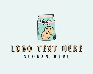 Wooden Spoon - Dessert Cookie Jar logo design