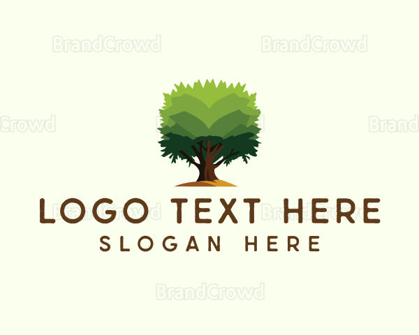 Nature Garden Tree Logo