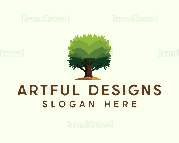 Nature Garden Tree Logo