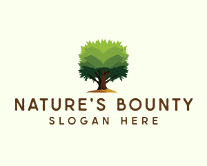 Nature Garden Tree logo design