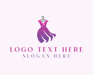 Simple Fashion Dress logo design