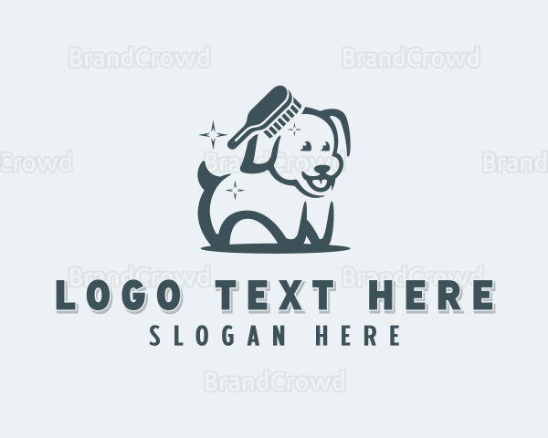 Pet Dog Comb Logo