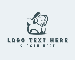 Pet Dog Comb logo design