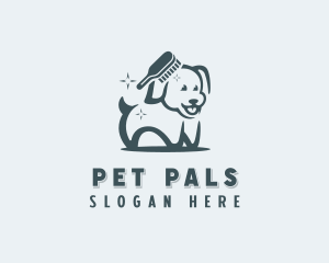 Pet Dog Comb logo design