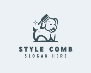 Pet Dog Comb logo design