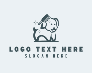 Dematting - Pet Dog Comb logo design