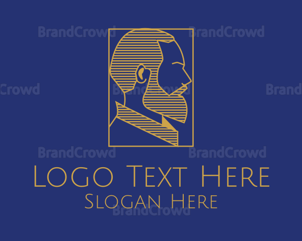 Bearded Male Head Logo