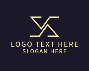 Roman Numeral - Generic Business Letter X logo design