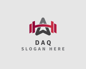 Weightlifting Arrow Letter A Logo