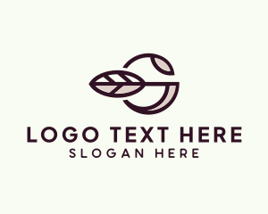 Skincare - Natural Leaf Letter G logo design