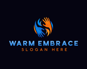 HVAC Hand Repair logo design