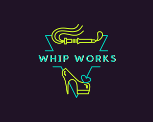 Whip - Erotic Adult Stripper logo design