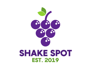 Shake - Purple Bowling Grapes logo design