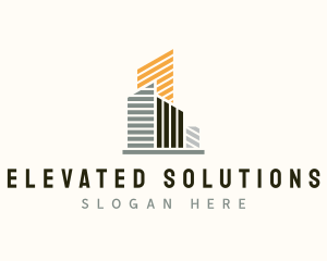 High Rise Establishment Building logo design