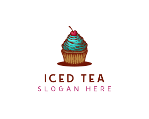 Sweet Cherry Cupcake logo design