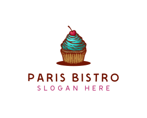 Sweet Cherry Cupcake logo design