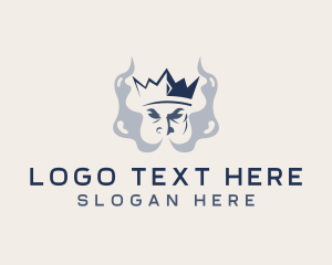 Hookah - Vape Smoke King logo design