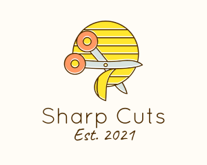 Cut - Paper Scissor Cut logo design