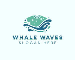 Laundry Shirt Washing logo design