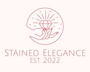 Elegant Diamond Crystal logo design