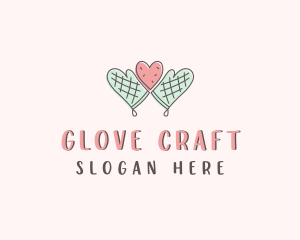 Gloves - Heart Cookie Baking logo design