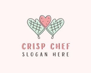 Heart Cookie Baking logo design