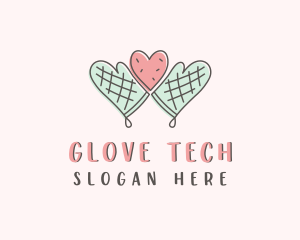 Heart Cookie Baking logo design