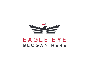 Eagle Castle Flag logo design