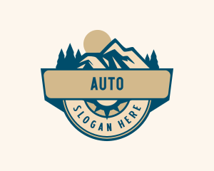 Geography - Outdoor Mountain Adventure logo design
