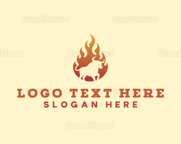 Beef Barbecue Restaurant Logo