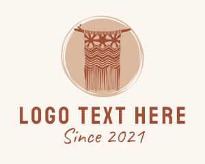 Boho - Brown Macrame Decor logo design