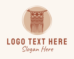 Brown Macrame Decor  Logo