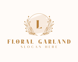 Wreath Feminine Boutique logo design