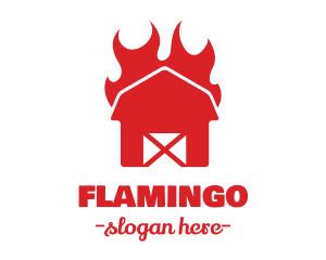 Agriculture - Flaming Hot Barn logo design