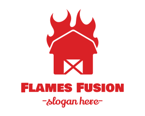 Flaming Hot Barn  logo design