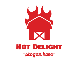 Flaming Hot Barn  logo design