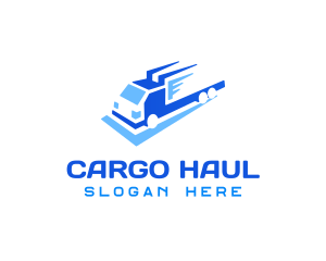 Fast Logistics Truck logo design