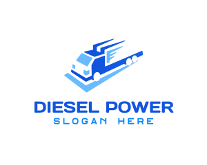 Diesel - Fast Logistics Truck logo design