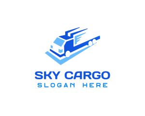 Fast Logistics Truck logo design