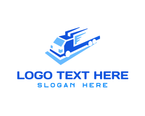 Logistics - Fast Logistics Truck logo design