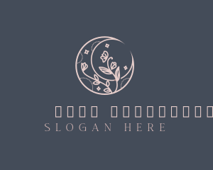 Moon - Elegant Floral Moon logo design