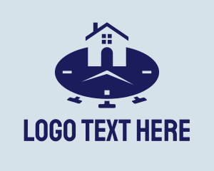 Property Developer - House Clock Timer logo design